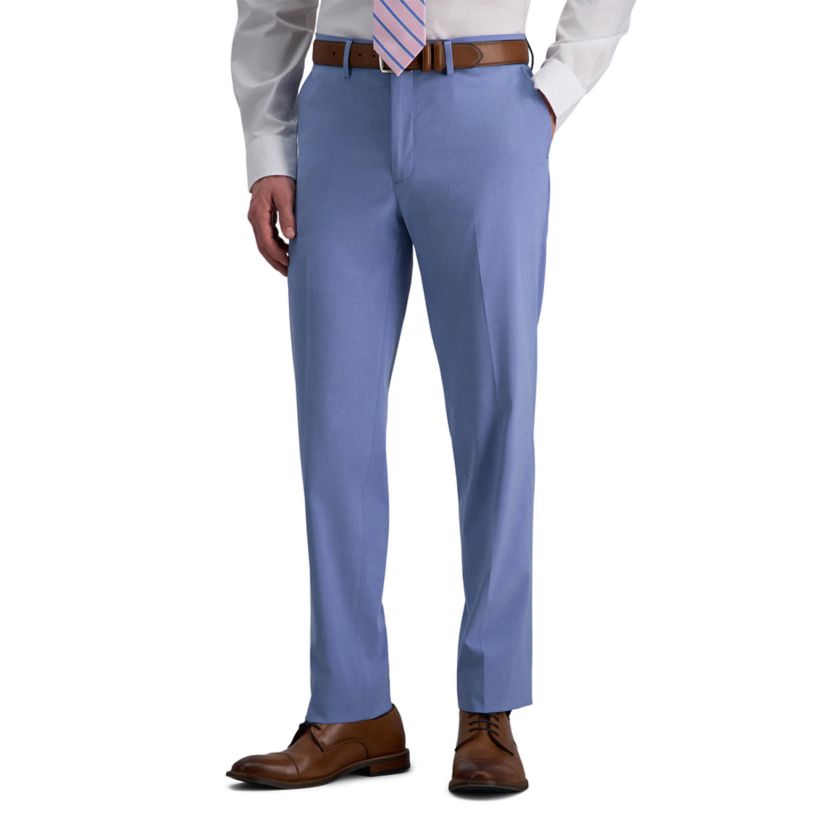 slim fit dress slacks Jm Haggar Slim 4 Way Stretch Suit Pants in Black