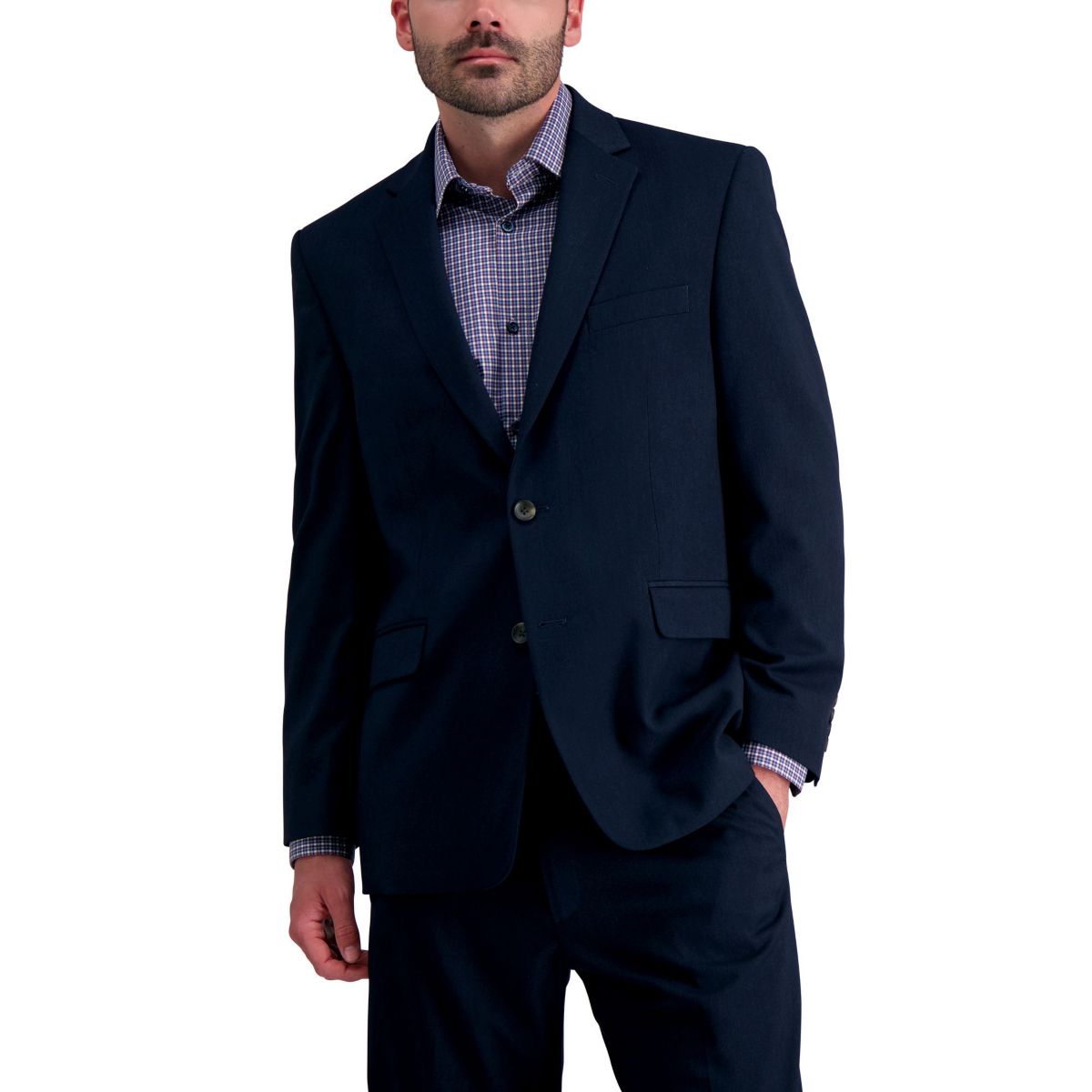 J.M. Haggar™ Micro Herringbone Classic Fit Suit Pant