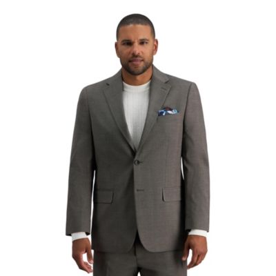 J.M. Haggarï¿½ï¿½ Men's Classic Fit Medium Glen Plaid Suit Separate Jacket, 46 Short