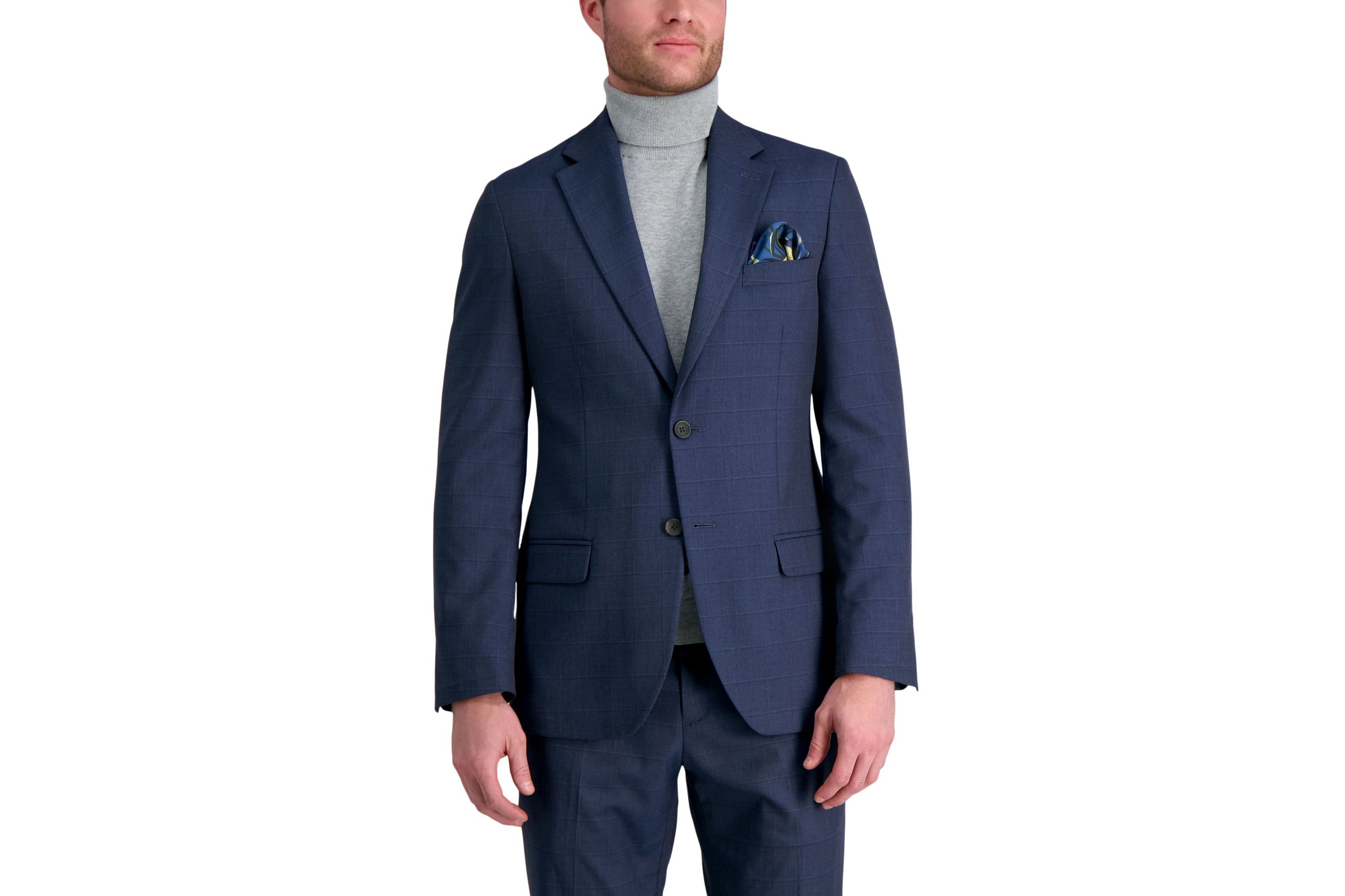 J.M. Haggar™ Tailored Fit Windowpane Suit Separate Jacket