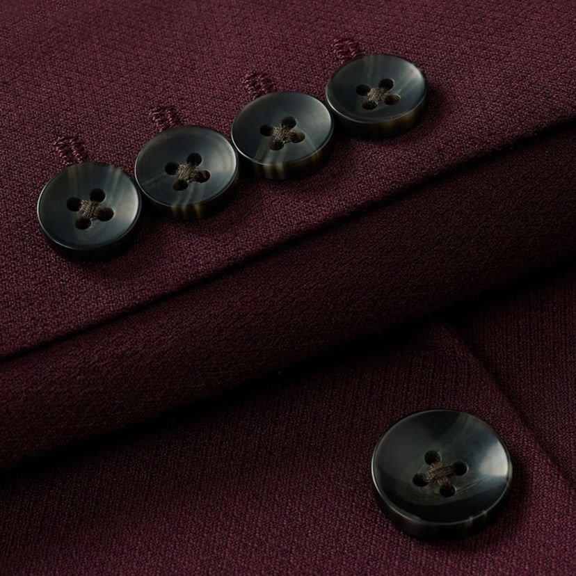 J.M. Haggar™ Mens Tailored Fit Burgundy Diamond Weave Suit Separates Jacket