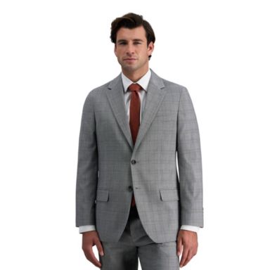 J.M. Haggar™ Men's Tailored Fit Stretch Plaid Suit Separate Jacket