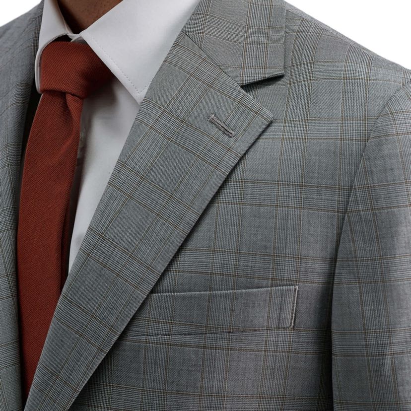 J.M. Haggar™ Mens Tailored Fit Stretch Plaid Suit Separate Jacket