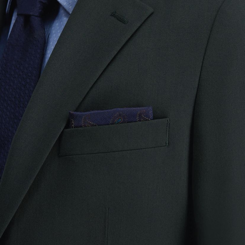 J.M. Haggar™ Mens Tailored Fit Dark Green Stretch Weave Suit Separates Jacket