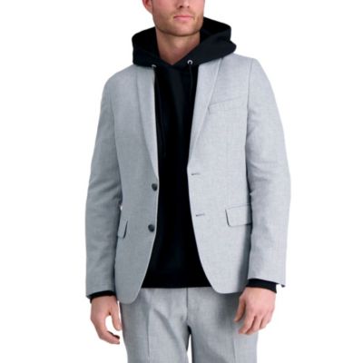 Haggar Men's Smart Wash® with Repreve® Slim Fit Suit Jacket, Grey, 46 Regular