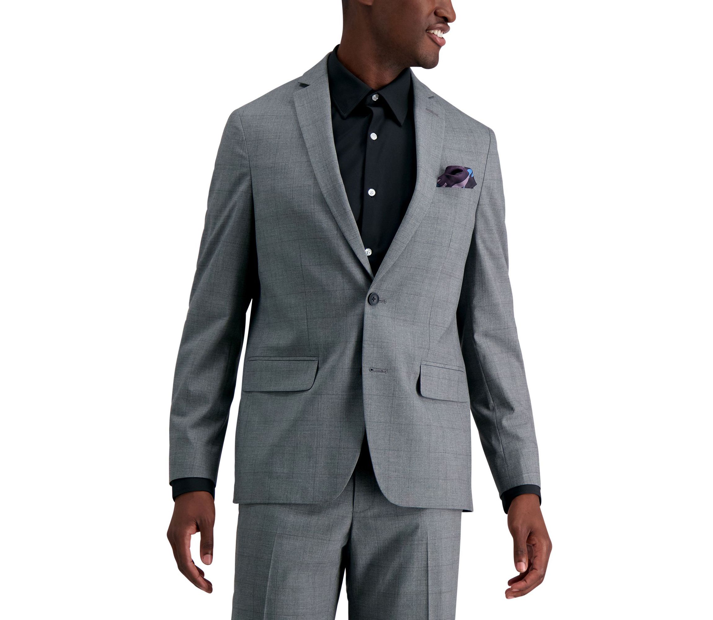 J.M. Haggar™ Glen Plaid Slim Fit Suit Jacket