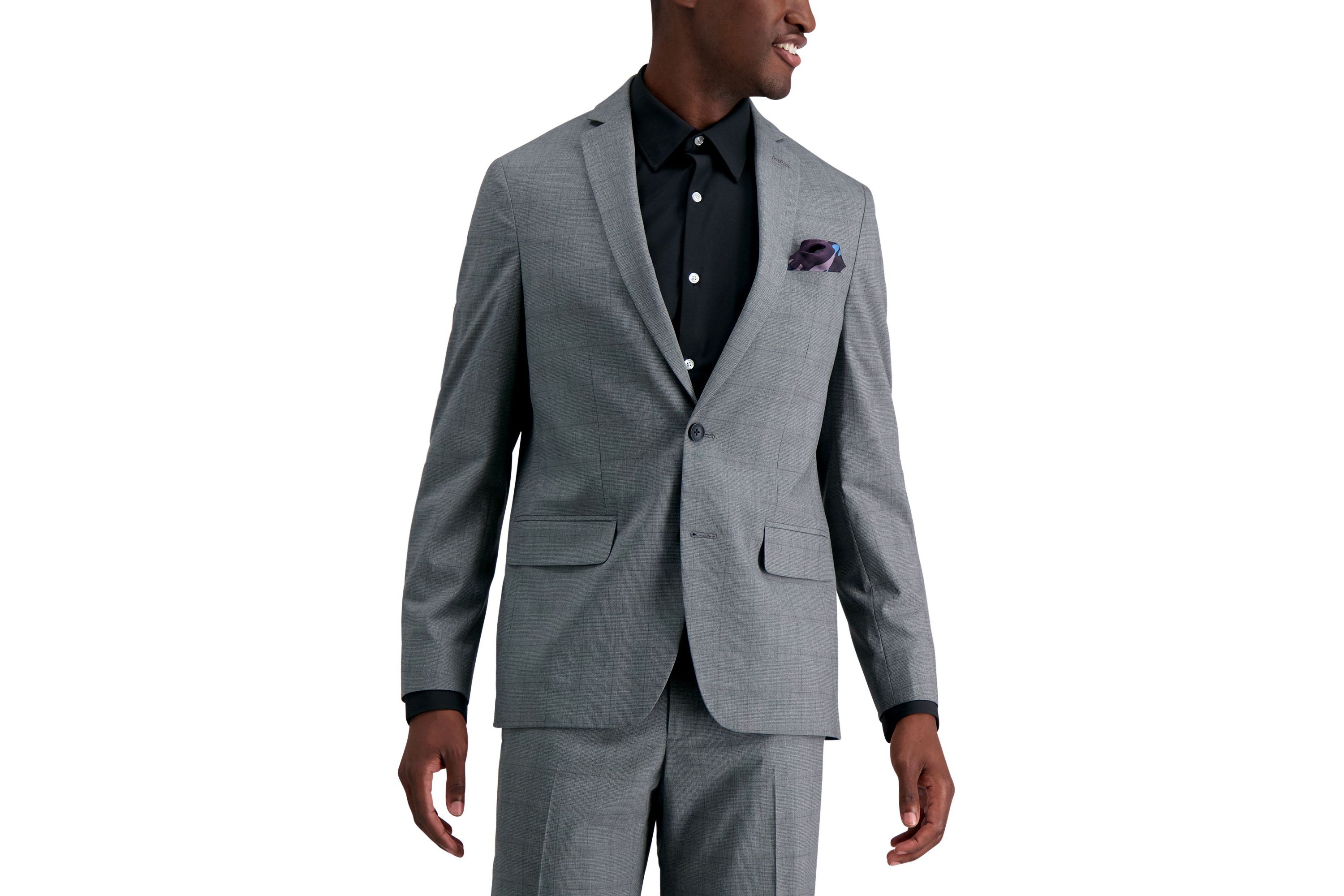 J.M. Haggar™ Glen Plaid Slim Fit Suit Jacket