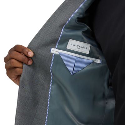 J.M. Haggar™ Glen Plaid Slim Fit Suit Jacket
