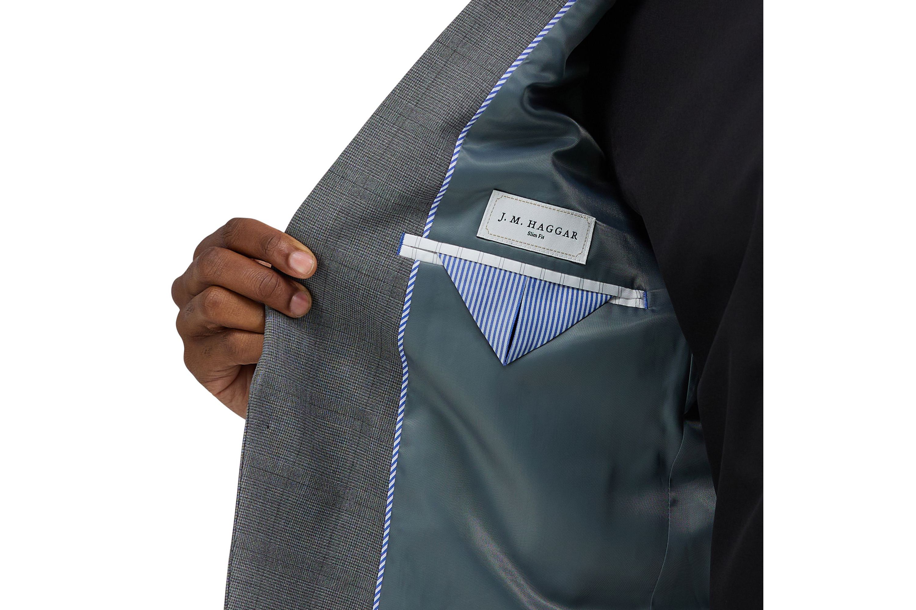 J.M. Haggar™ Glen Plaid Slim Fit Suit Jacket