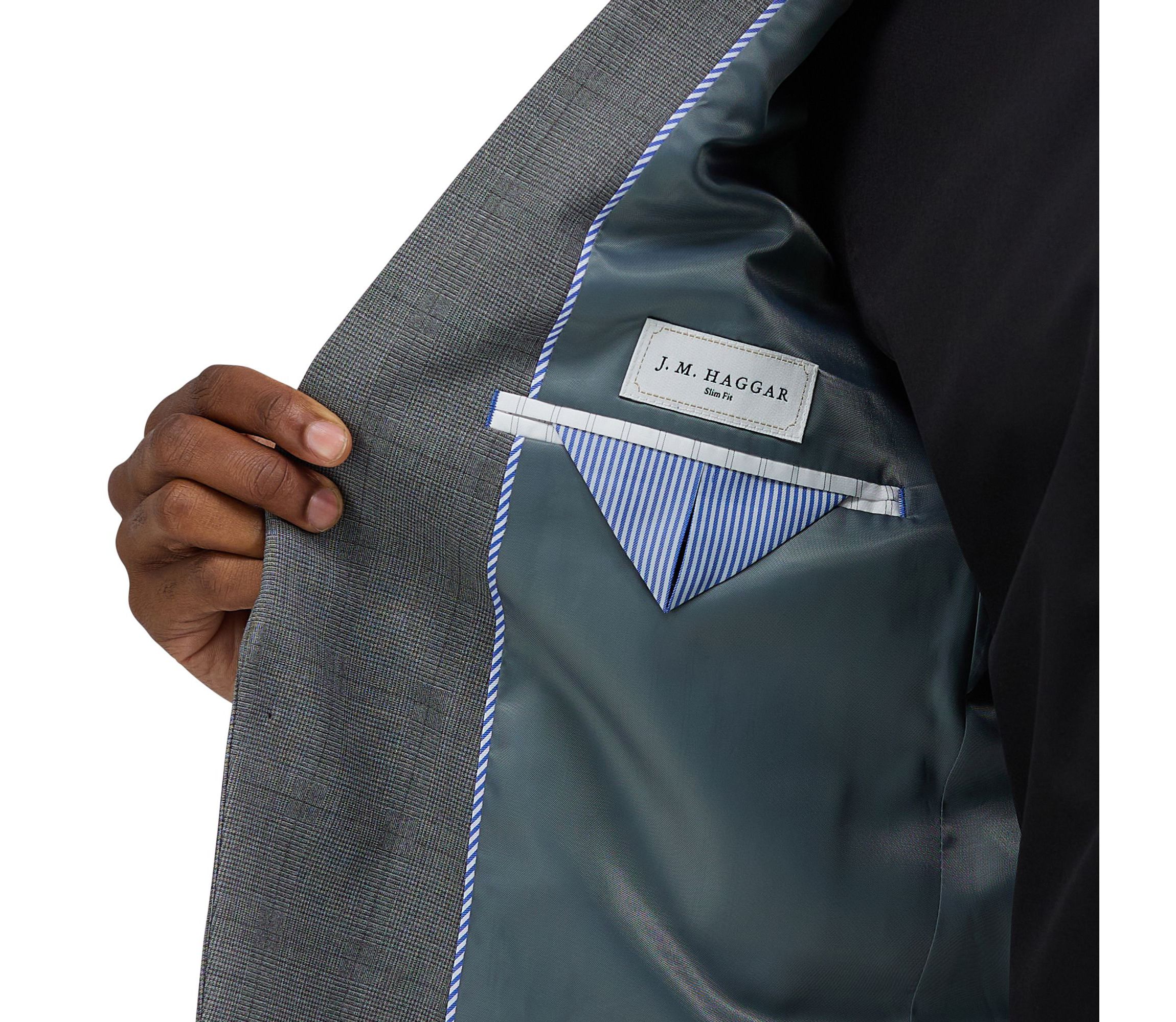 J.M. Haggar™ Glen Plaid Slim Fit Suit Jacket