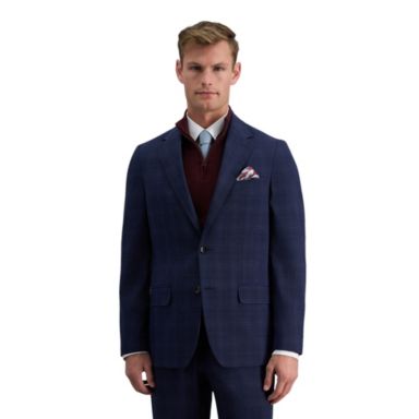 J.M. Haggar™ Slim Fit Blue Plaid Suit Separates Jacket