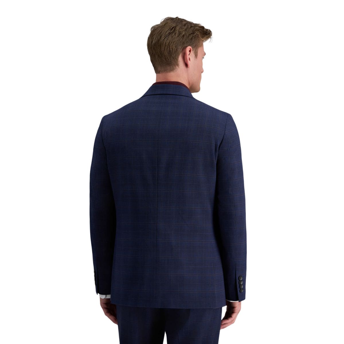 J.M. Haggar™ Slim Fit Blue Plaid Suit Separates Jacket