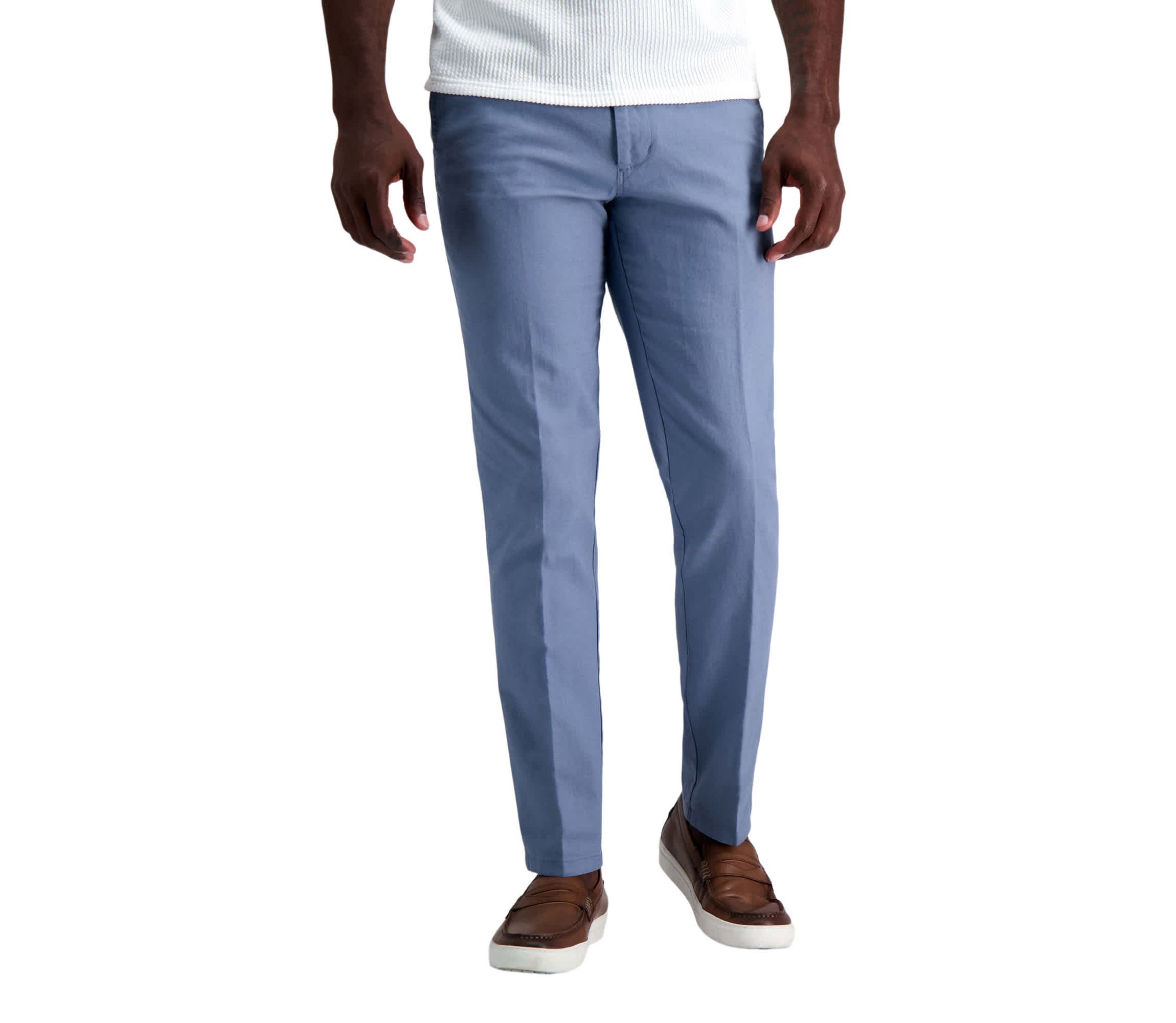 Kenneth Cole REACTION Linen Blend Slim Fit Flat Front Chino Pant