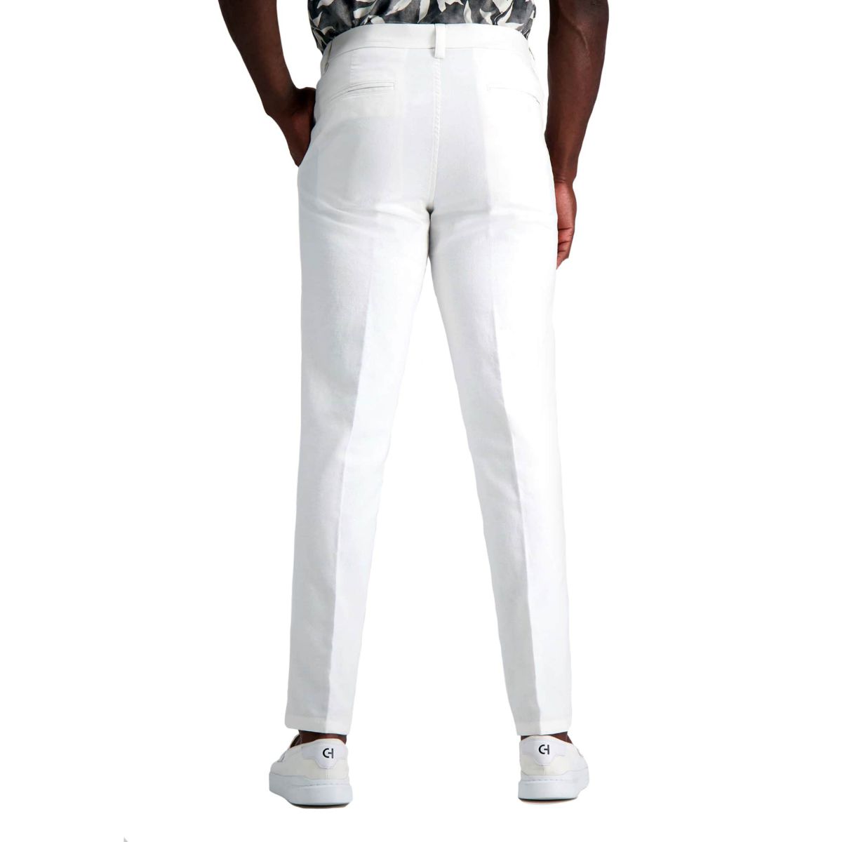 Kenneth Cole REACTION Linen Blend Slim Fit Flat Front Chino Pant