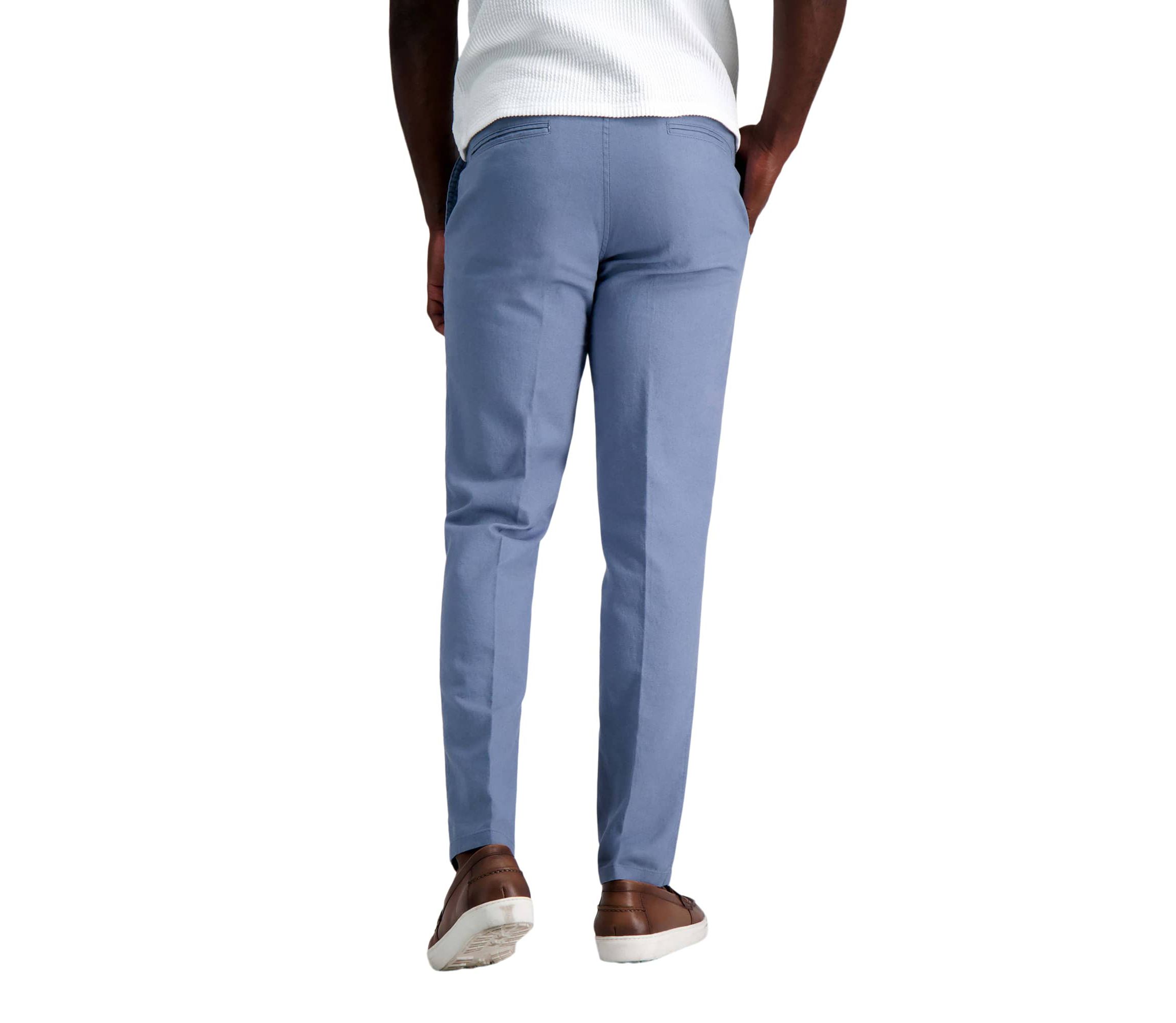 Kenneth Cole REACTION Linen Blend Slim Fit Flat Front Chino Pant