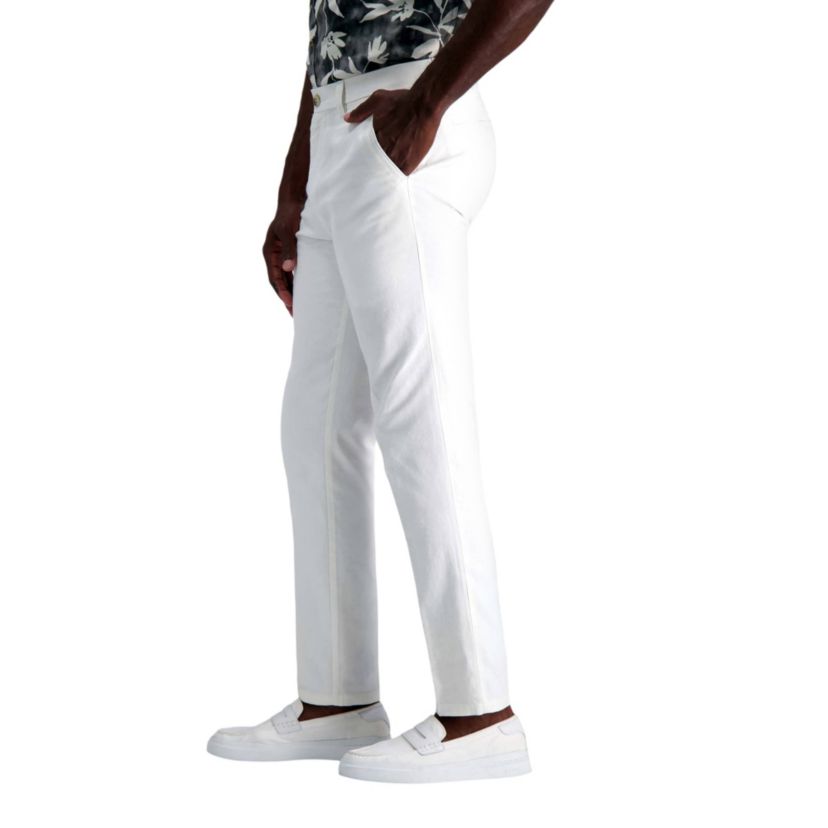 Kenneth Cole REACTION Linen Blend Slim Fit Flat Front Chino Pant
