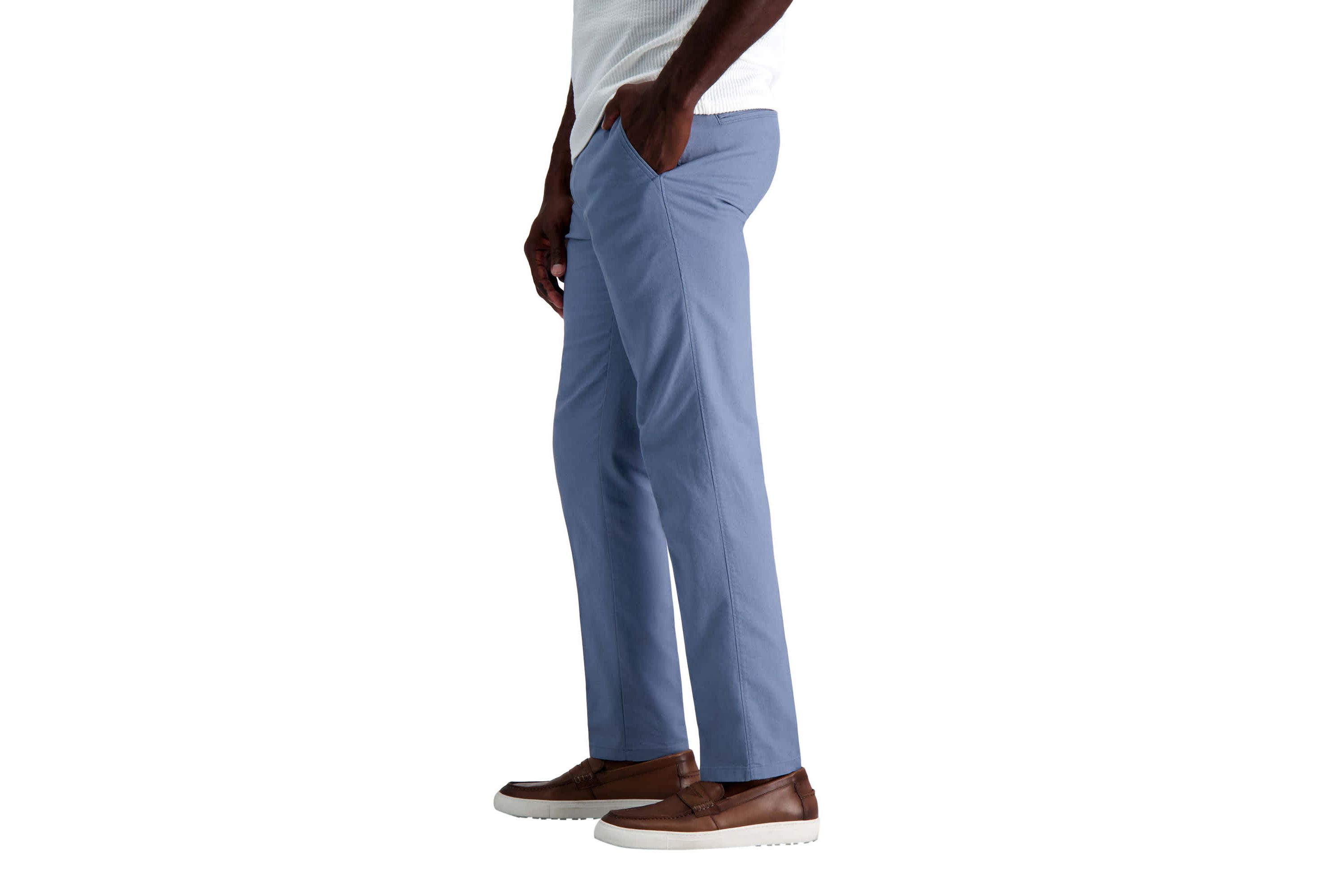 Kenneth Cole REACTION Linen Blend Slim Fit Flat Front Chino Pant