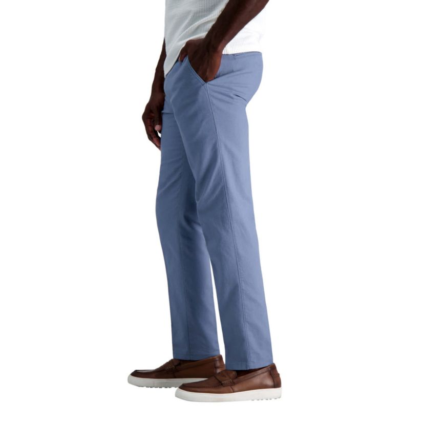 Kenneth Cole REACTION Linen Blend Slim Fit Flat Front Chino Pant