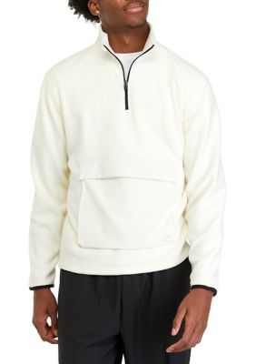 ZELOS Men's Polar Fleece Quarter Zip Jacket, 2XL