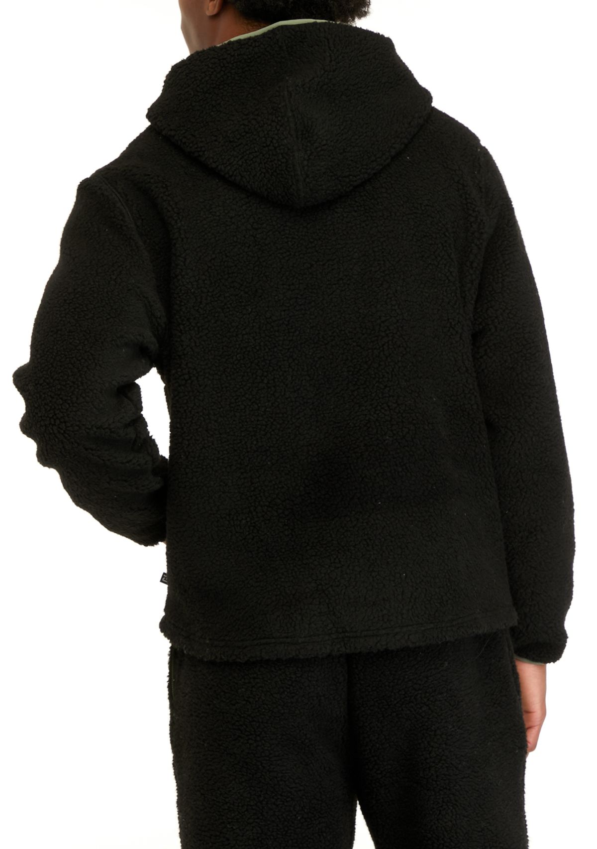 Sherpa Quarter Zip Pullover Sweatshirt