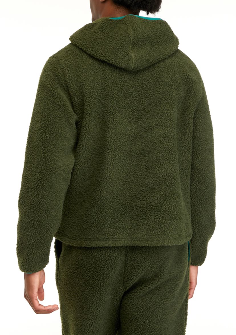 Sherpa Quarter Zip Pullover Sweatshirt