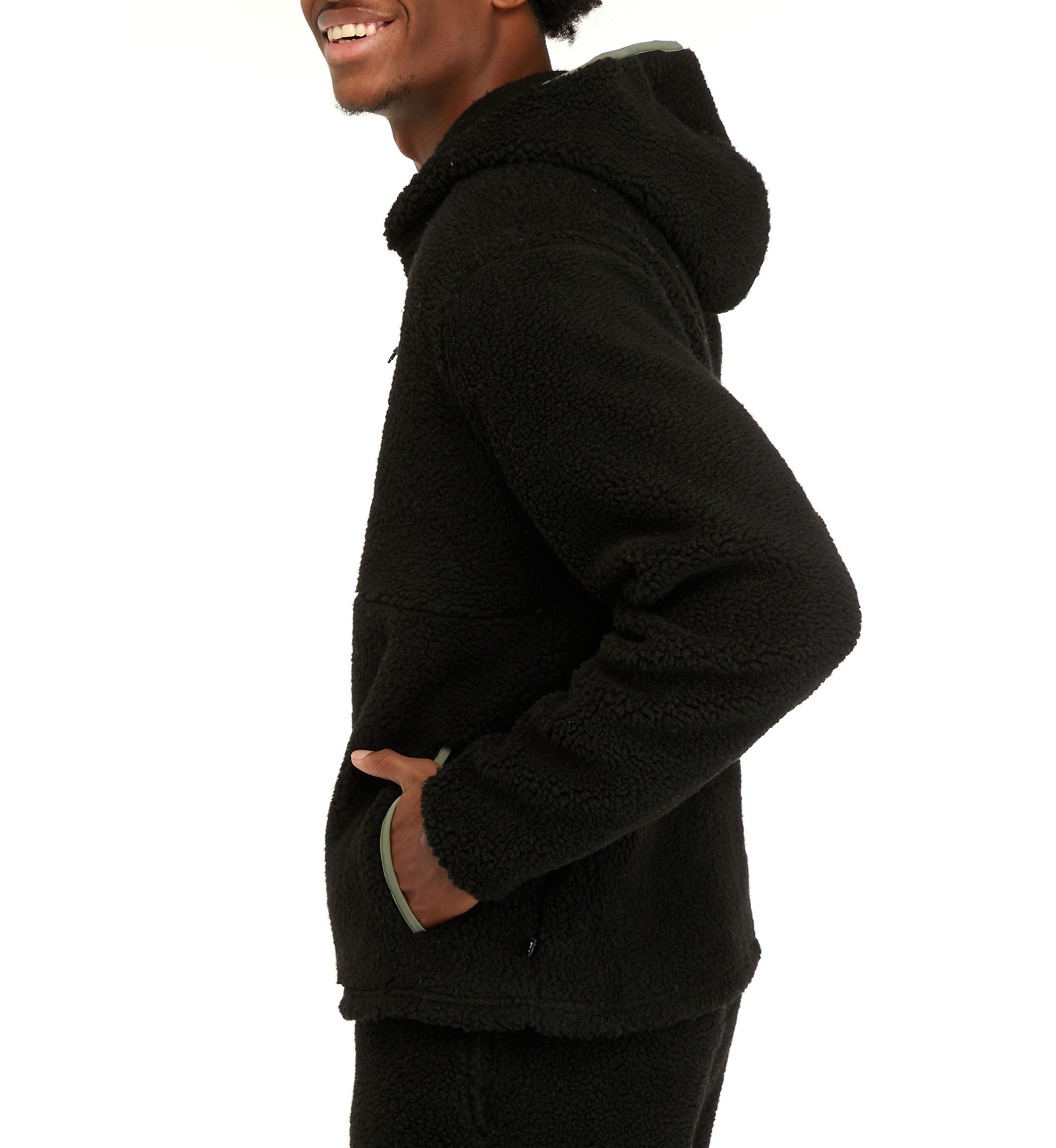 Sherpa Quarter Zip Pullover Sweatshirt