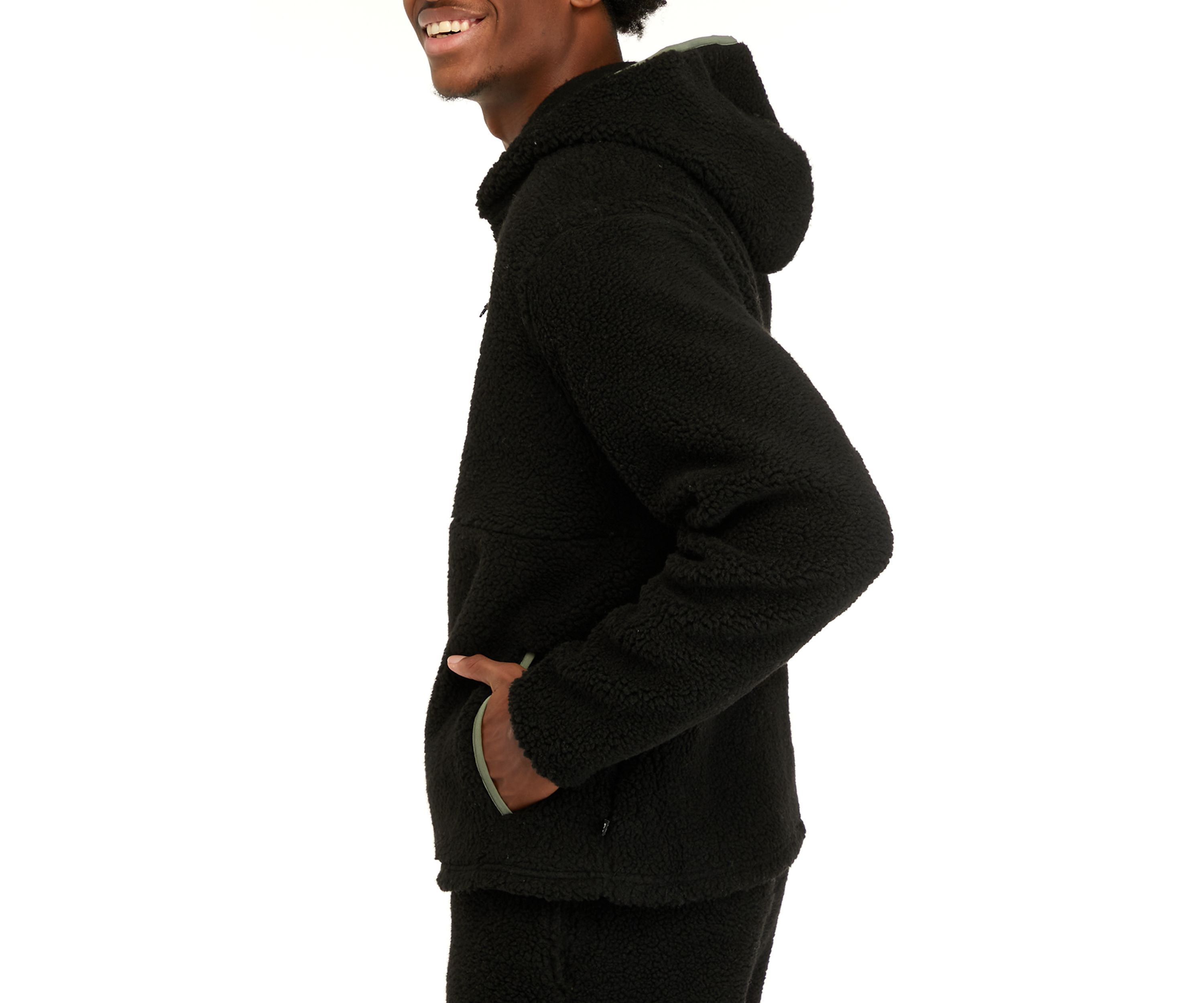 Sherpa Quarter Zip Pullover Sweatshirt