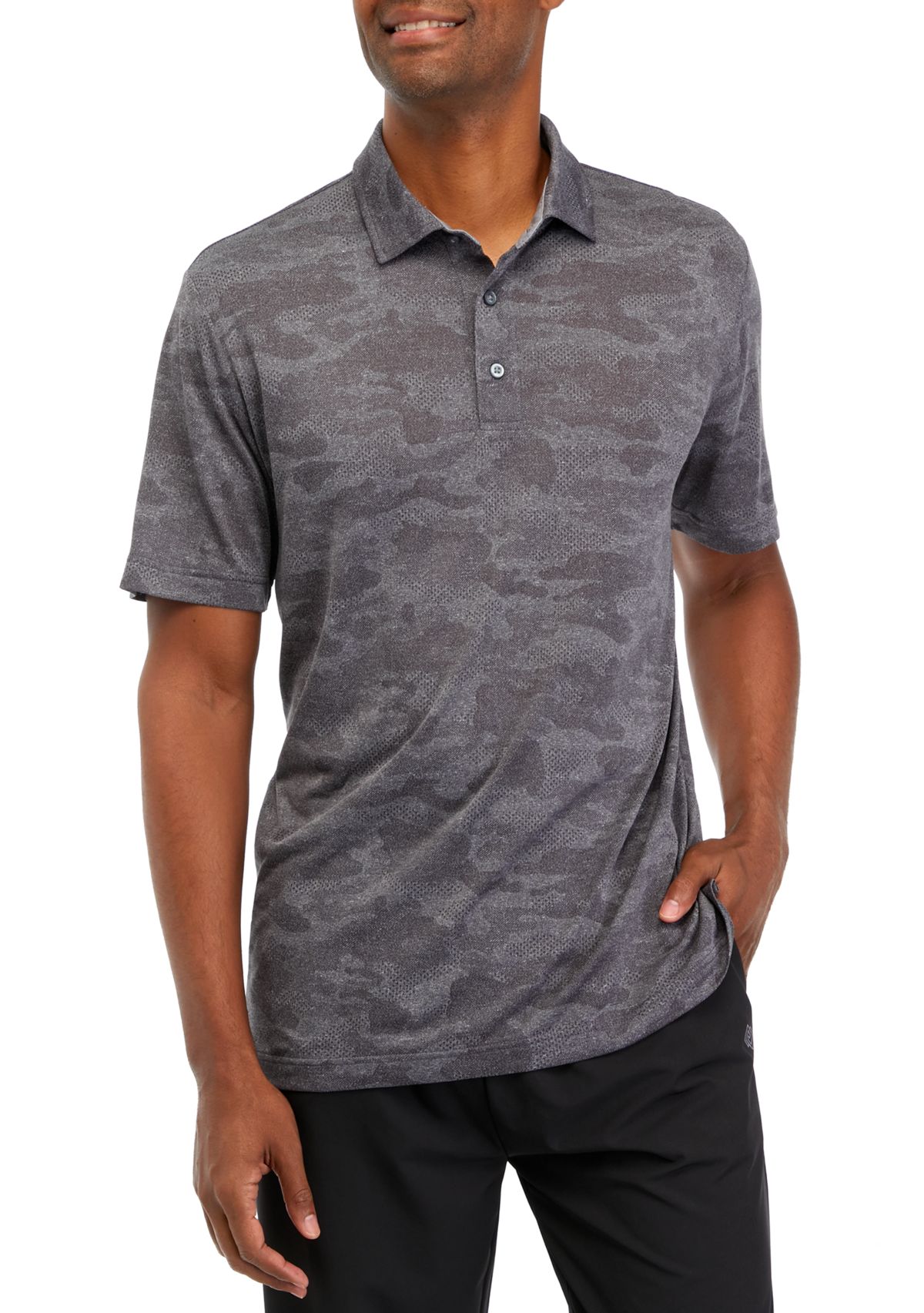 Short Sleeve Printed Polo Shirt 