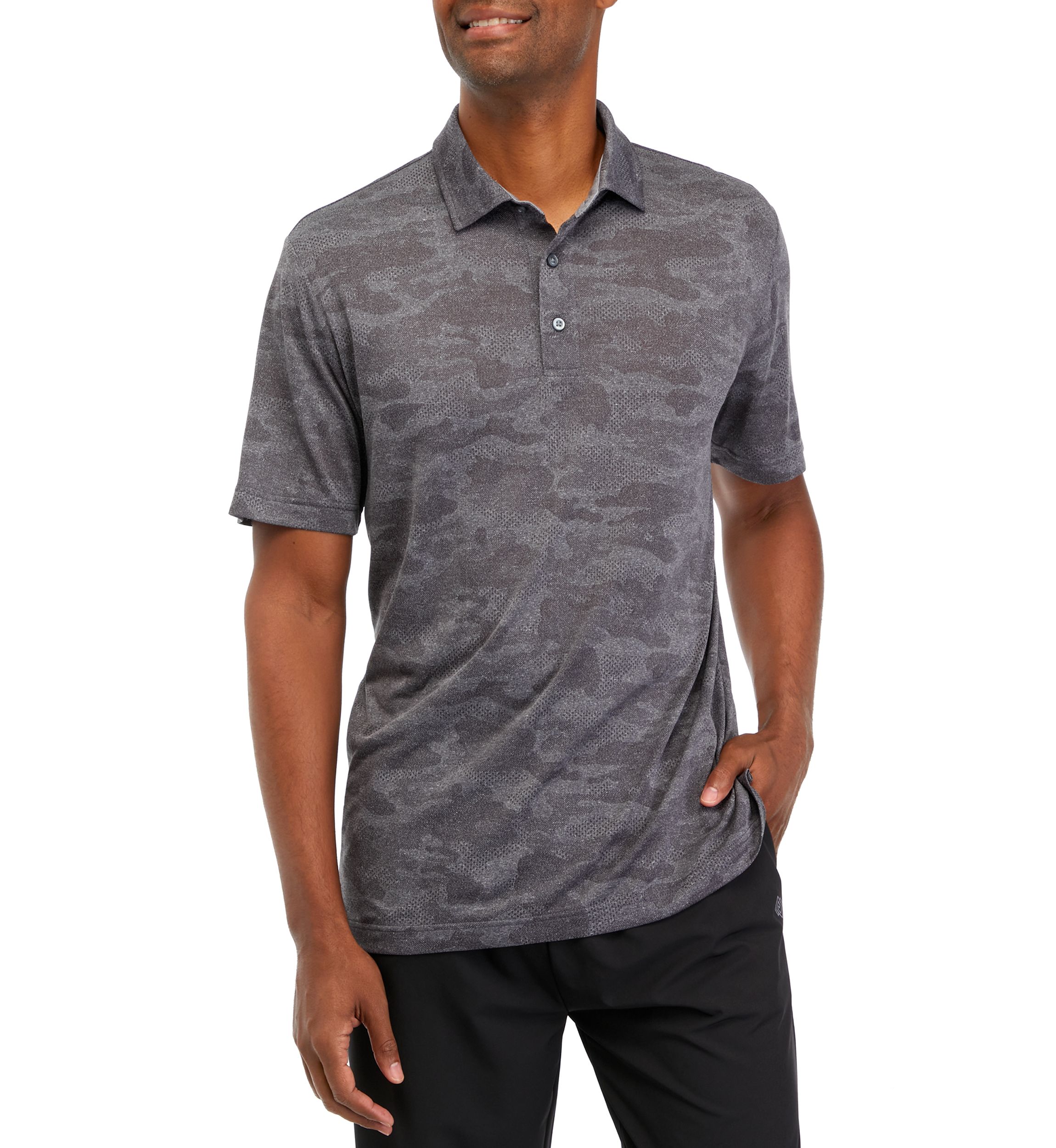 Short Sleeve Printed Polo Shirt 