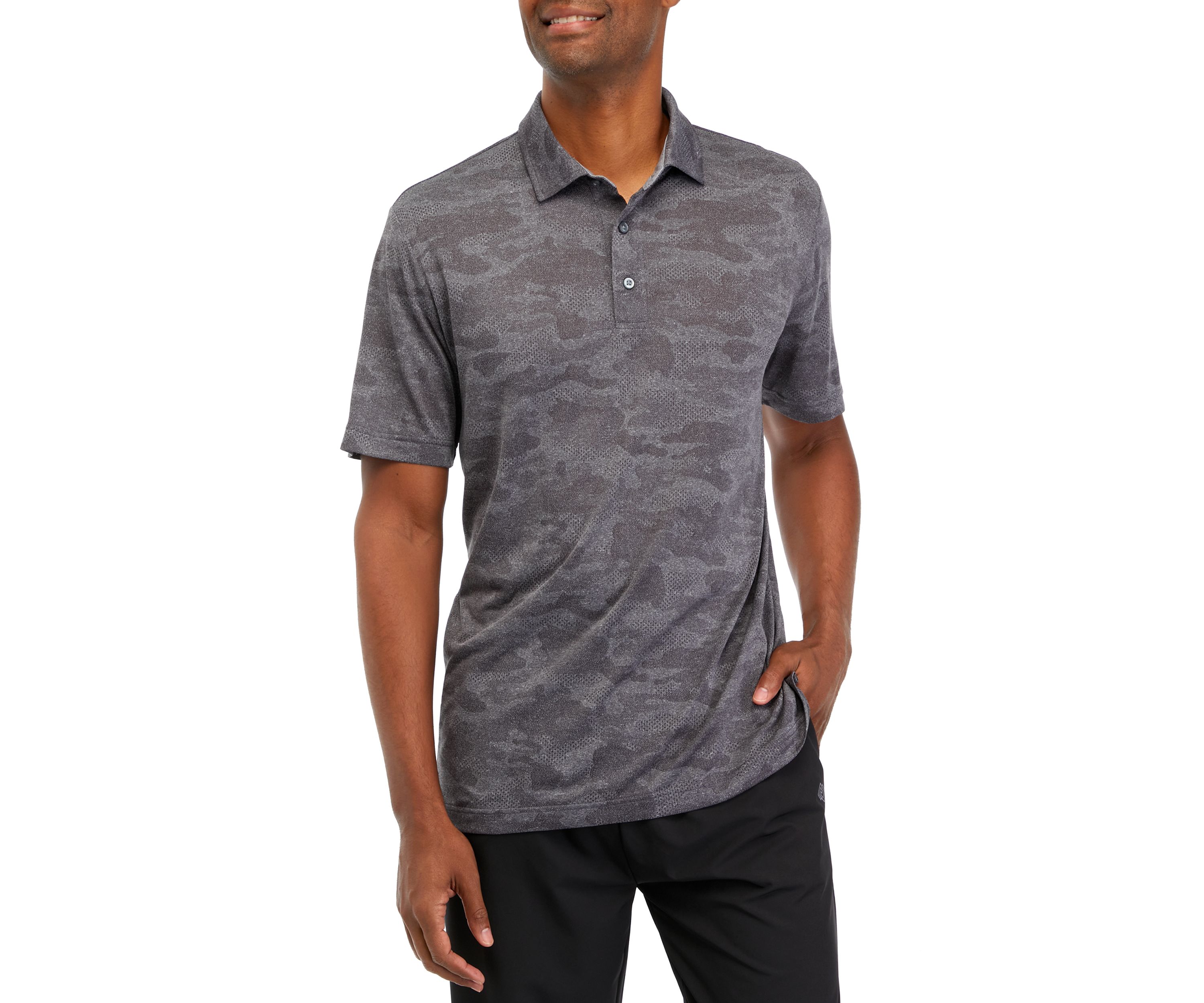 Short Sleeve Printed Polo Shirt 