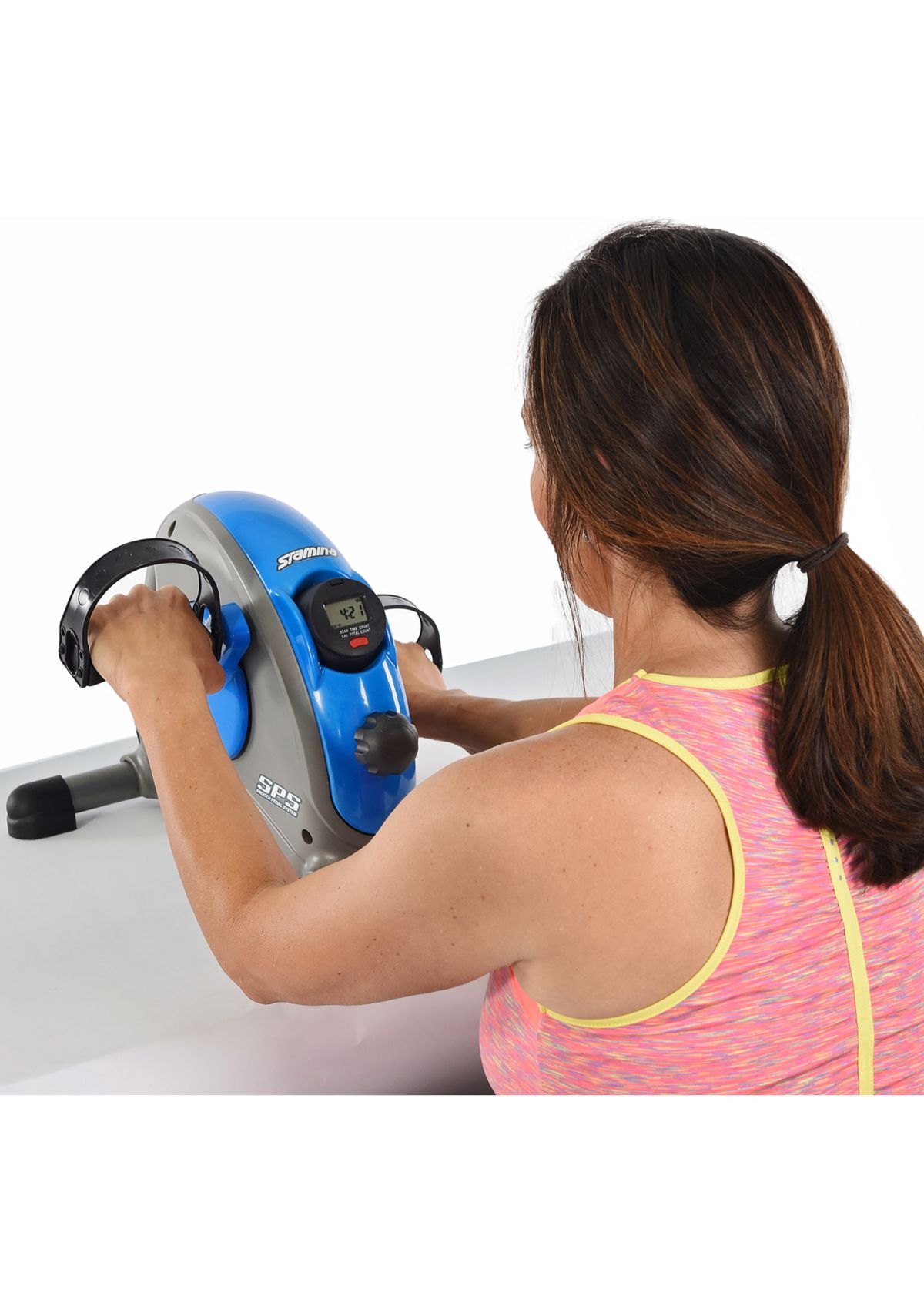 Mini Exercise Bike with Smooth Pedal System, Blue