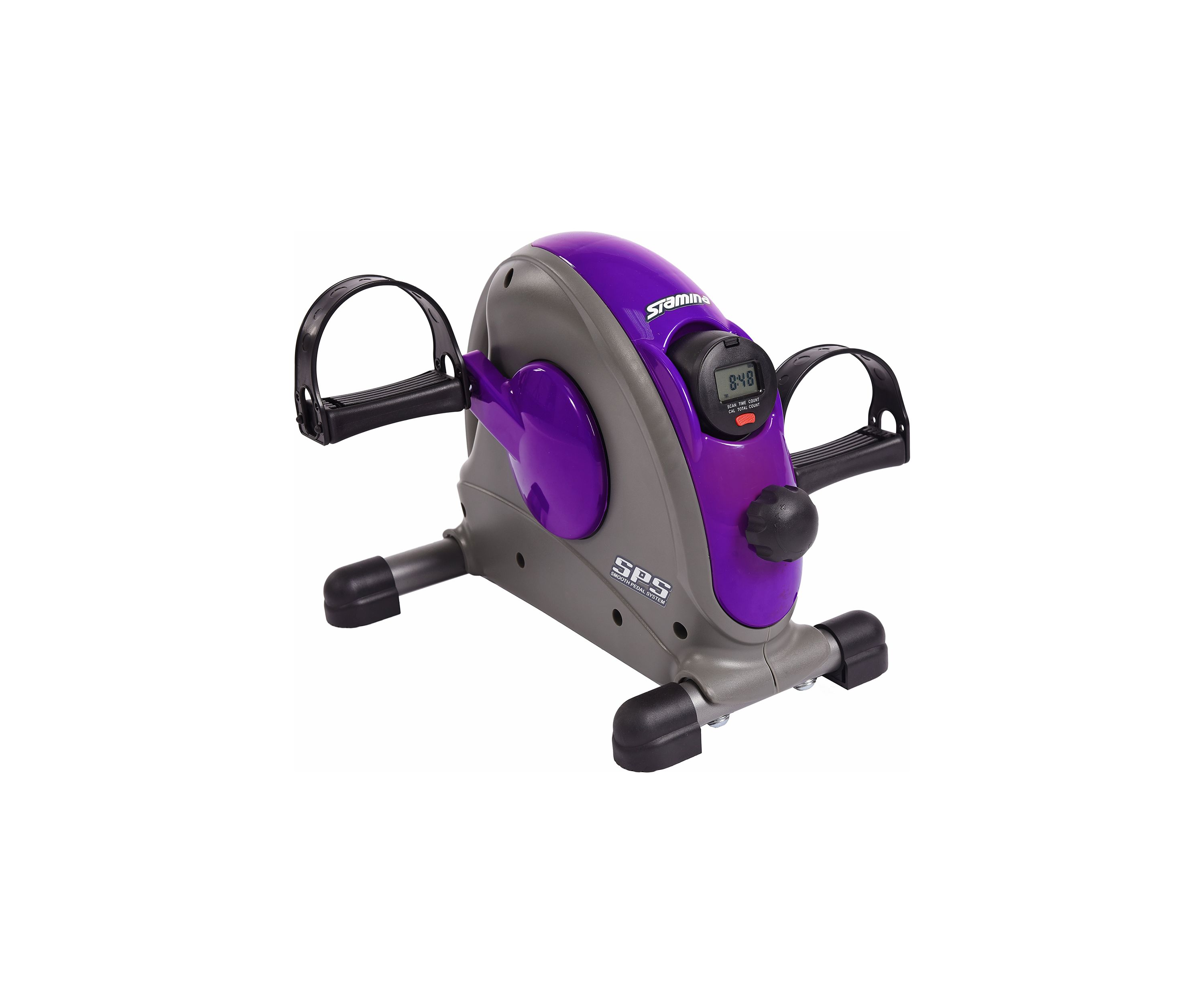 Mini Exercise Bike with Smooth Pedal System, Purple