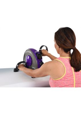 Mini Exercise Bike with Smooth Pedal System, Purple