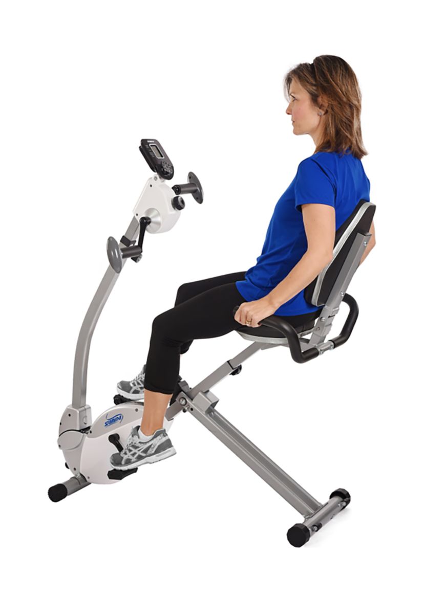 Recumbent Exercise Bike w/ Upper Body Exerciser