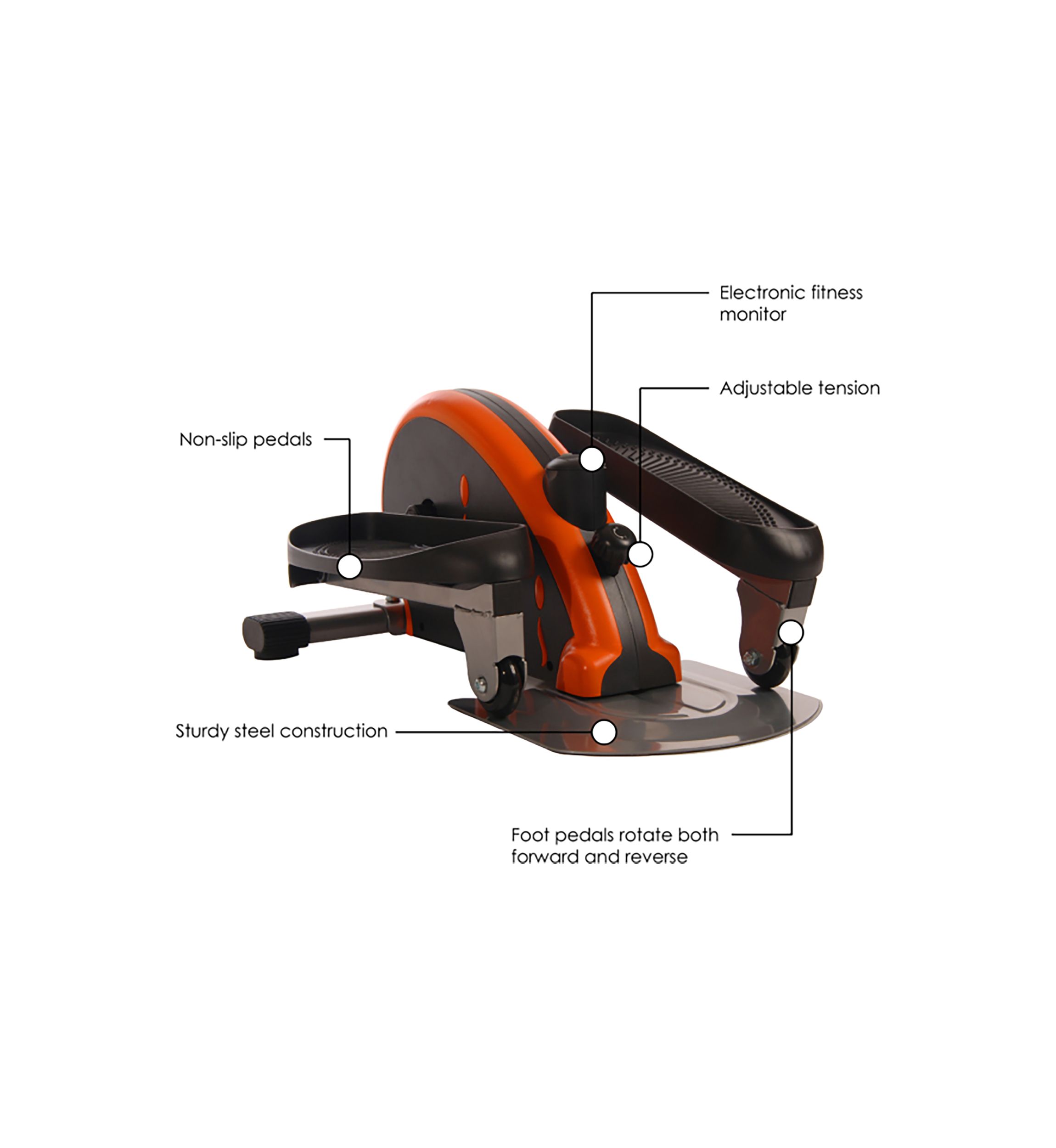 InMotion Elliptical Trainer, Orange