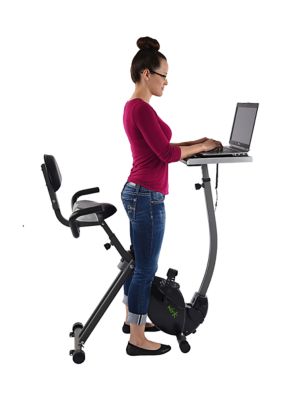 2-in-1 Wirk Ride Exercise Bike Workstation & Standing Desk