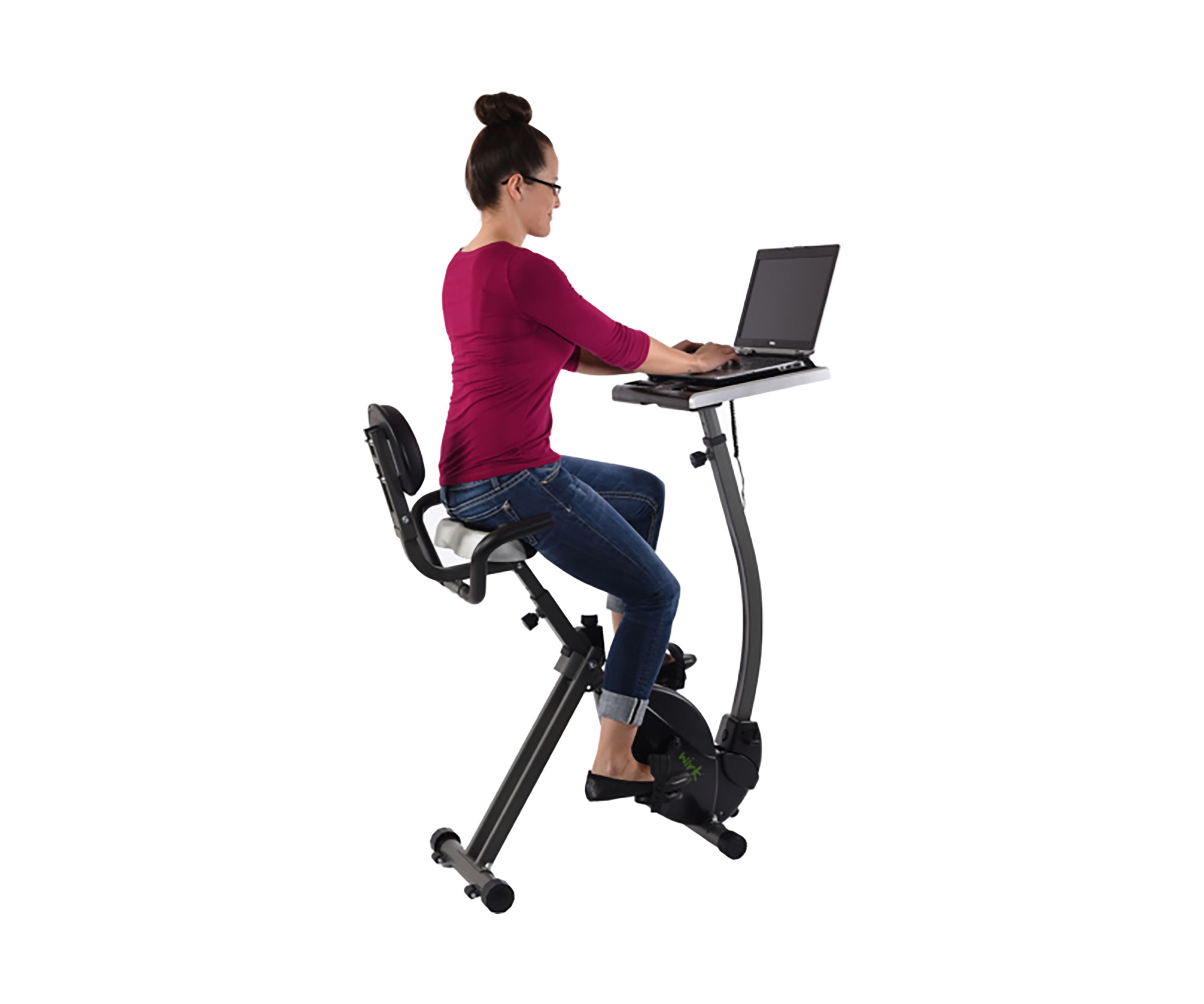 2-in-1 Wirk Ride Exercise Bike Workstation & Standing Desk
