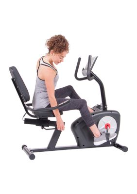 Body Champ Recumbent Exercise Bike w/ Heart Rate Sensors