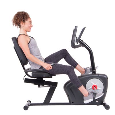 Body Champ Recumbent Exercise Bike w/ Heart Rate Sensors