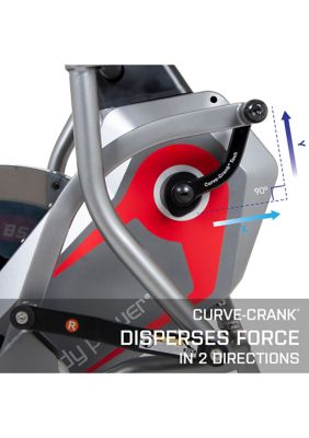 Body Power StepTrac Elliptical Stepper Workout Trainer w/ Curve-Crank