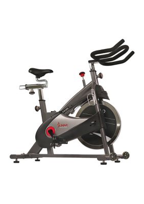 Sunny Health & Fitness Clipless Pedal Premium Indoor Exerise Cycling Bike With Chain Drive