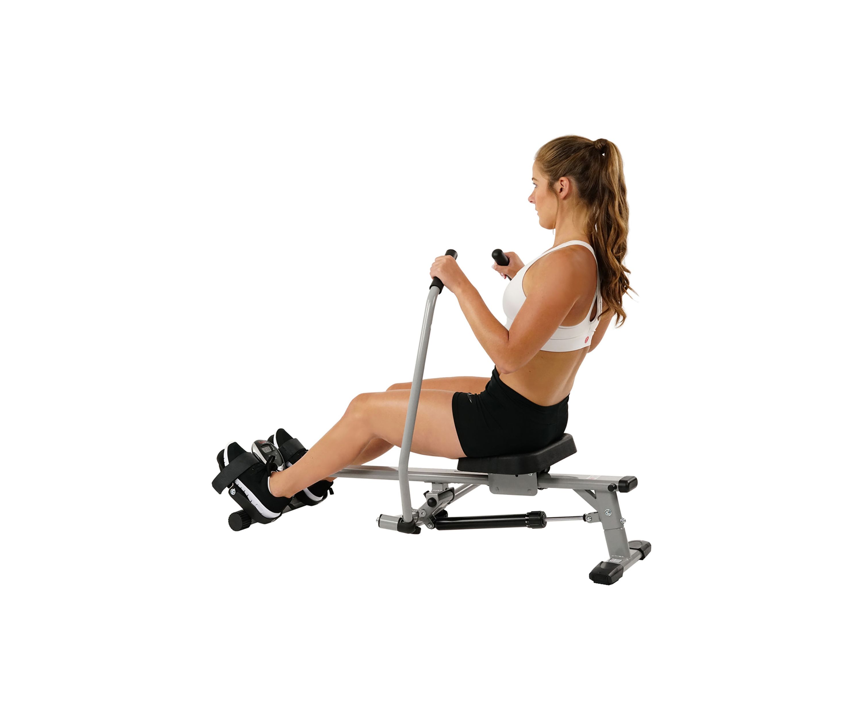Full Motion Rowing Machine Rower with LCD Monitor