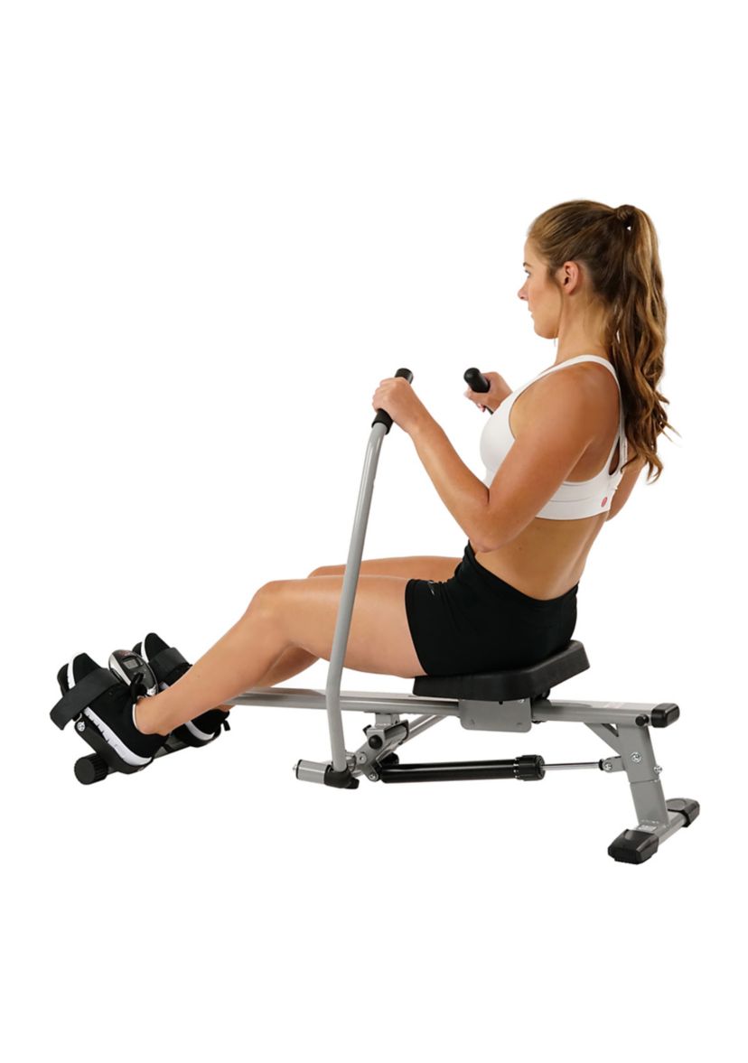 Full Motion Rowing Machine Rower with LCD Monitor