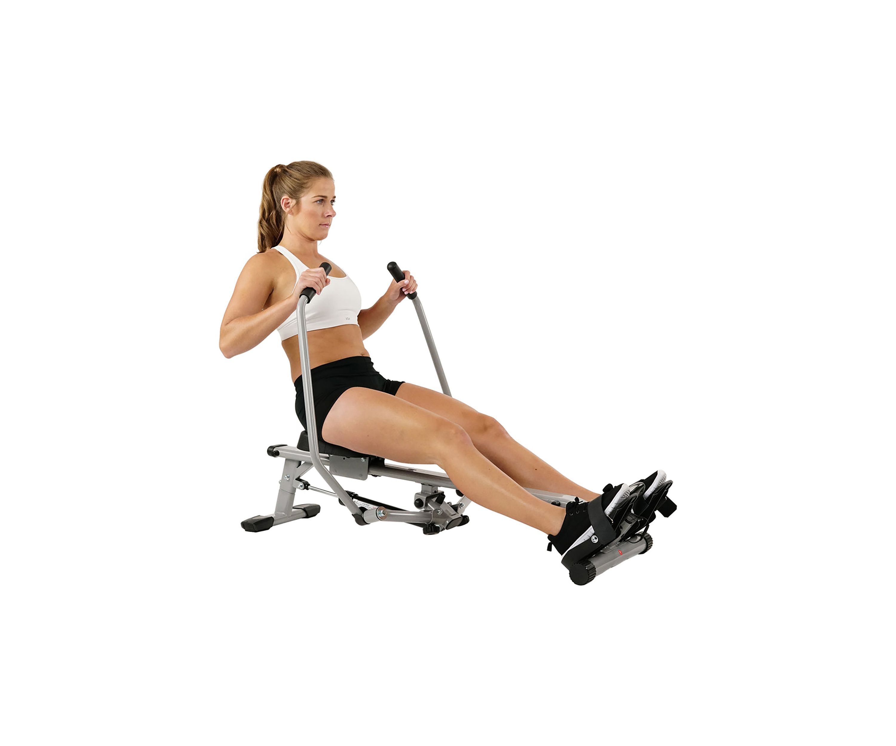 Full Motion Rowing Machine Rower with LCD Monitor