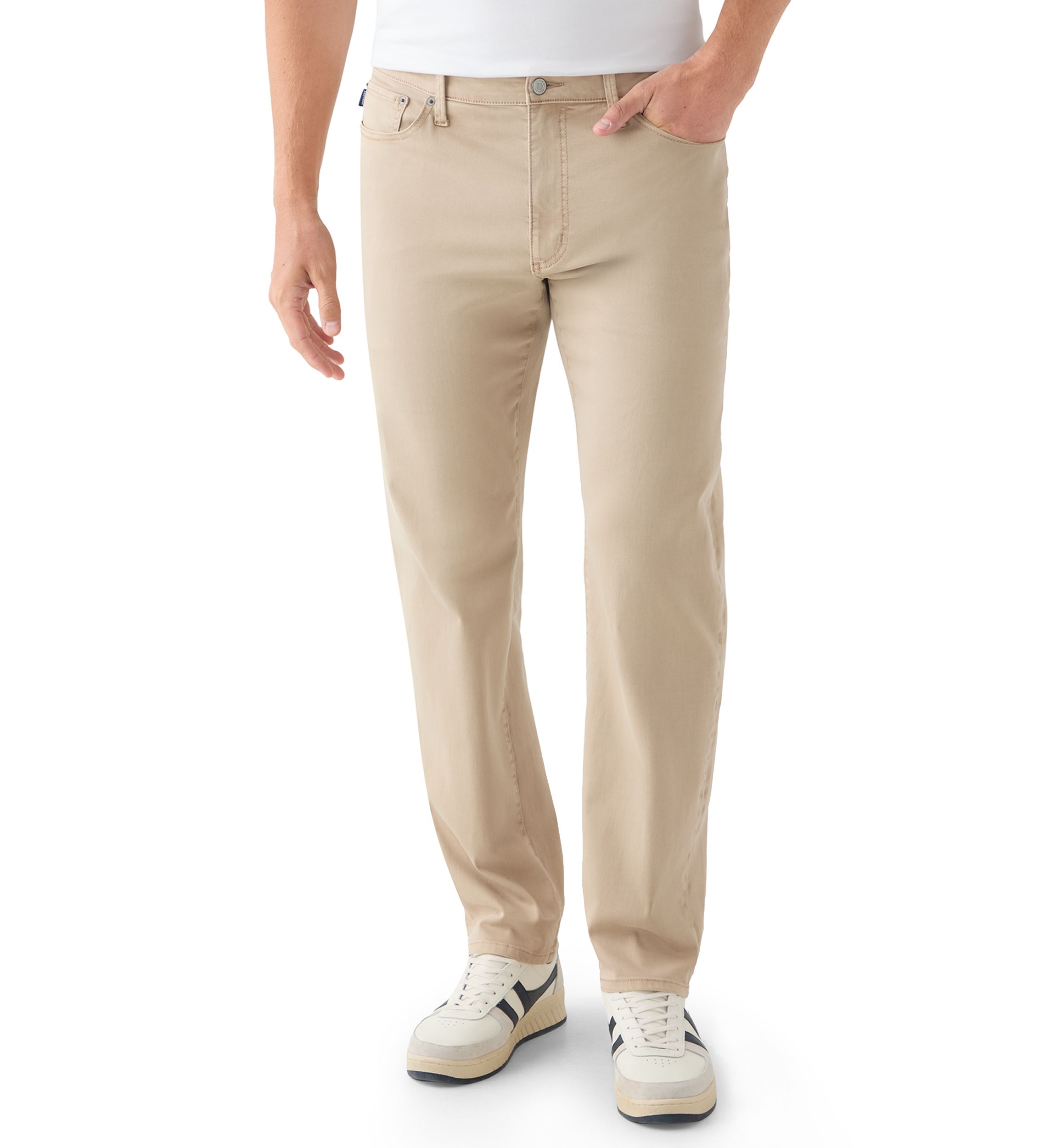JDY - Pantalon large en lin à taille haute froncée - Kaki