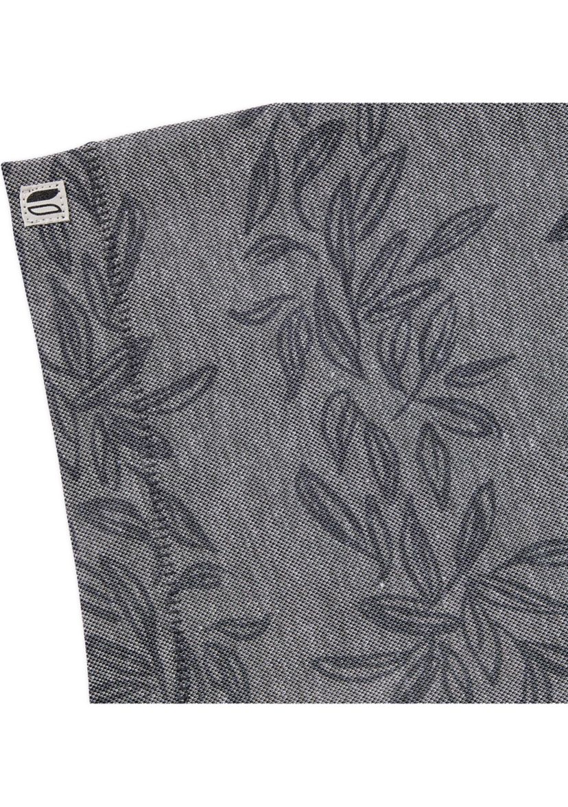 Mens Oxford Vine Printed Polo Shirt