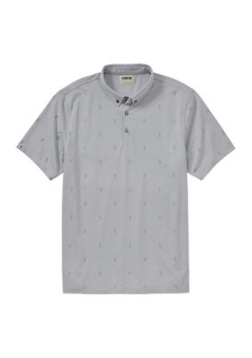 Men's oxford Micro Pineapple Polo Shirt