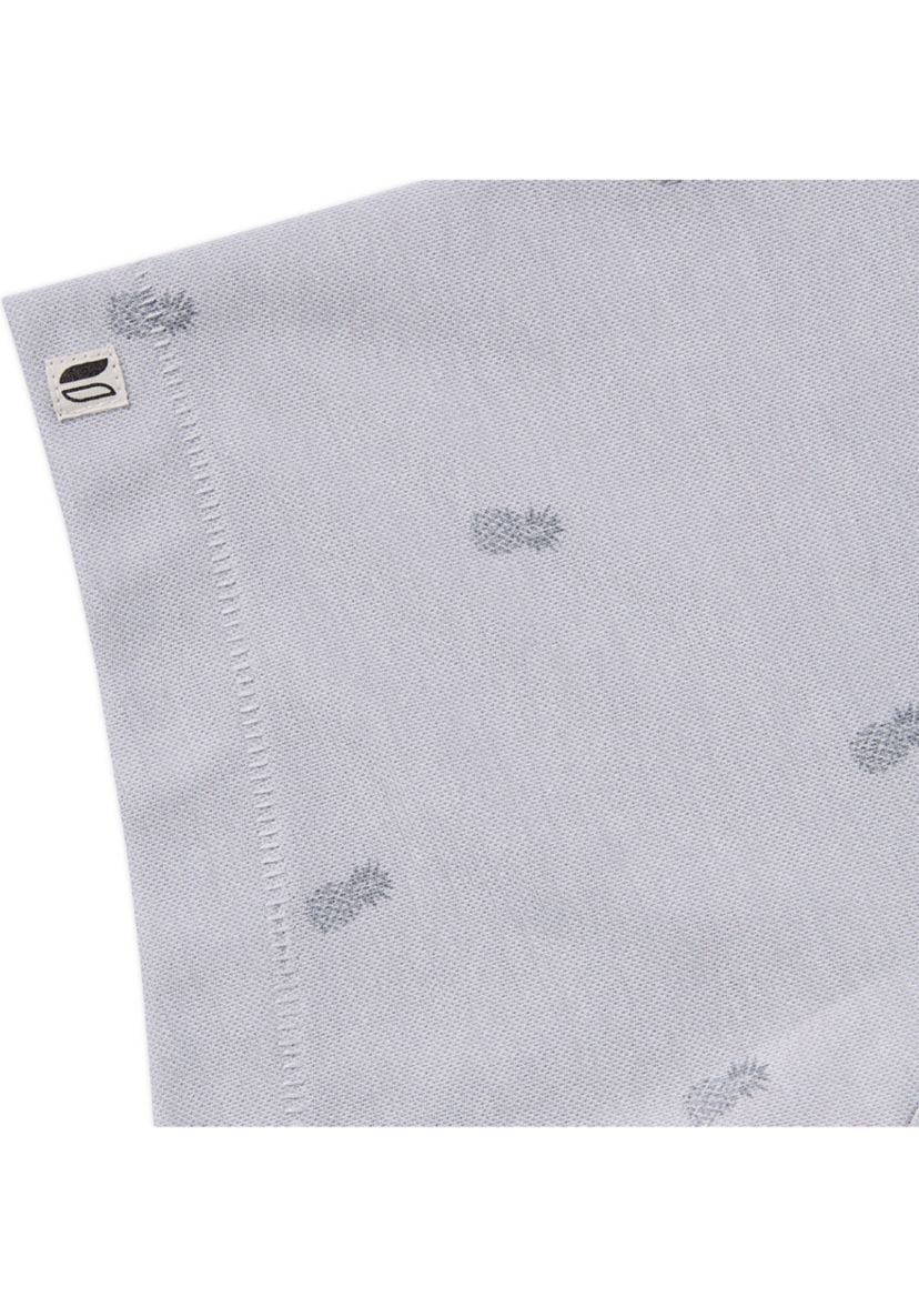 Mens oxford Micro Pineapple Polo Shirt