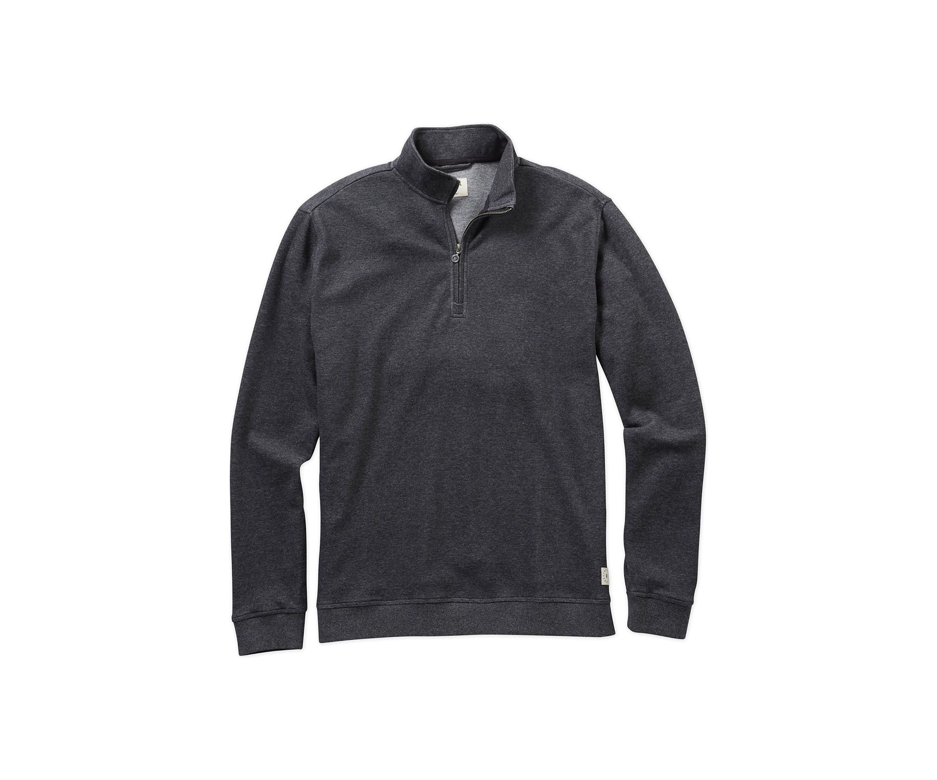 Mens Double Knit Half Zip Pullover 