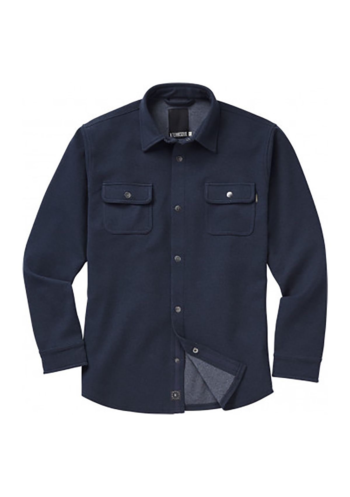 Mens Knit Twill Shirt Jacket